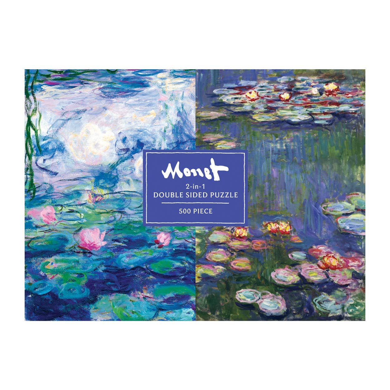 Monet 500 Piece Double-Sided Puzzle