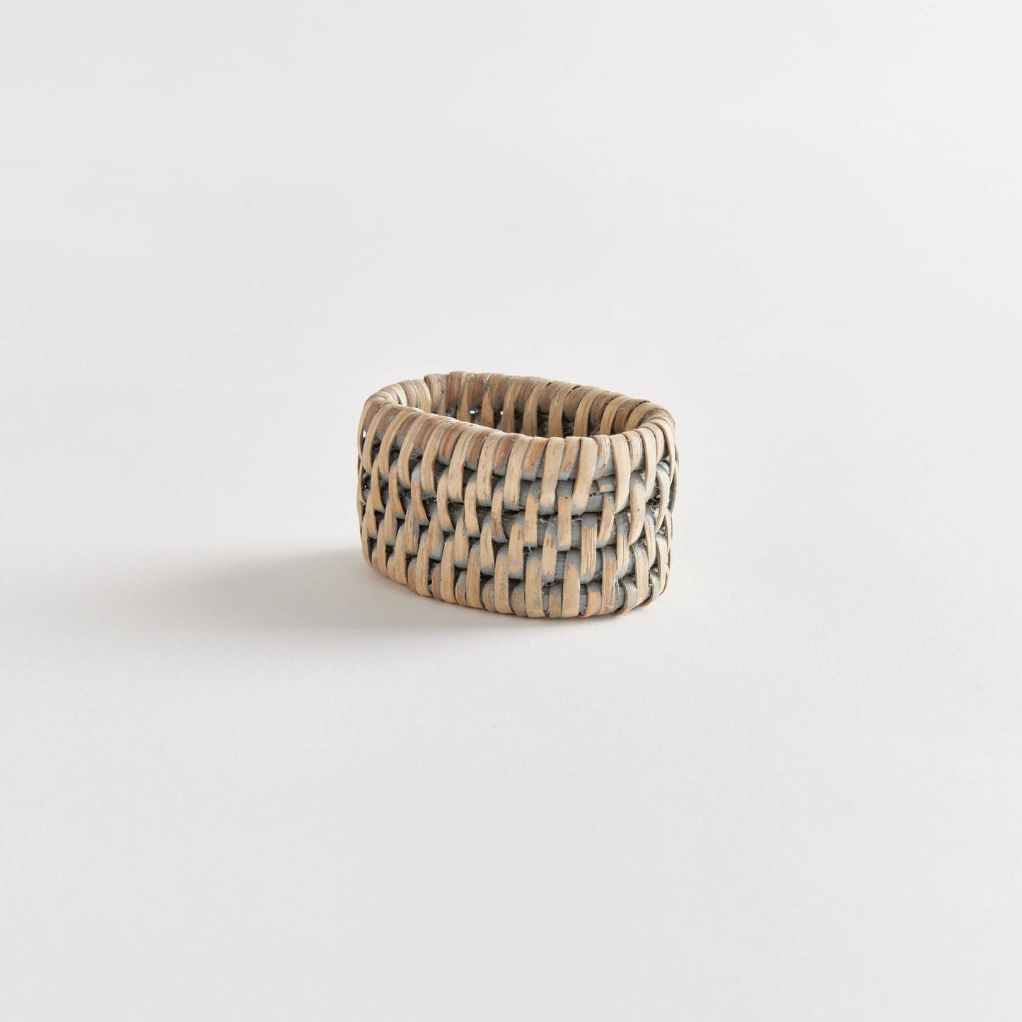 Burma Rattan Napkin Ring - Graywash