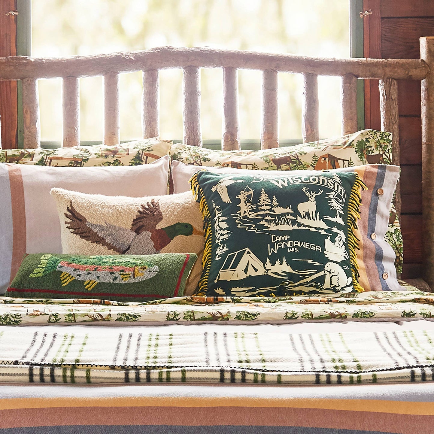 TROUT HOOK PILLOW