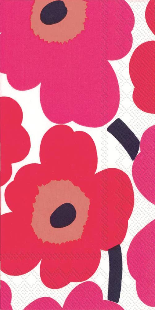 Paper Guest Towels 16 count Marimekko Unikko Red