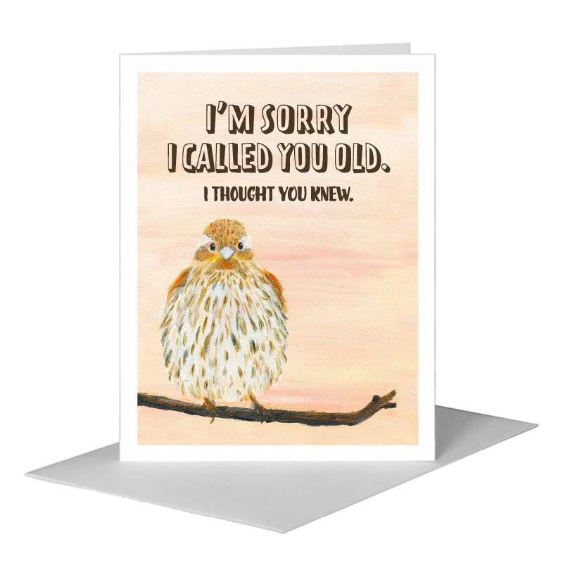 Sweet Finch, Greeting Card (8325M): A2 Card – IDLE+WILD HOME