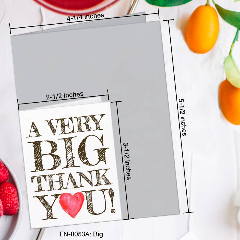 Big, Greeting Card (#8053A): A2 Card