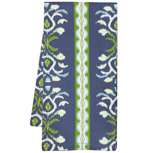 Rosemary Stripe Indigo Tea Towel: One Size