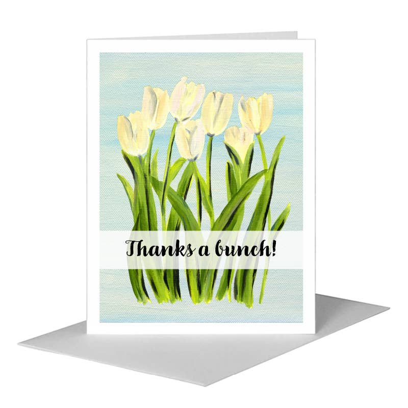 Tulipa Cultivar, Greeting Card (#7401D): A2 Card