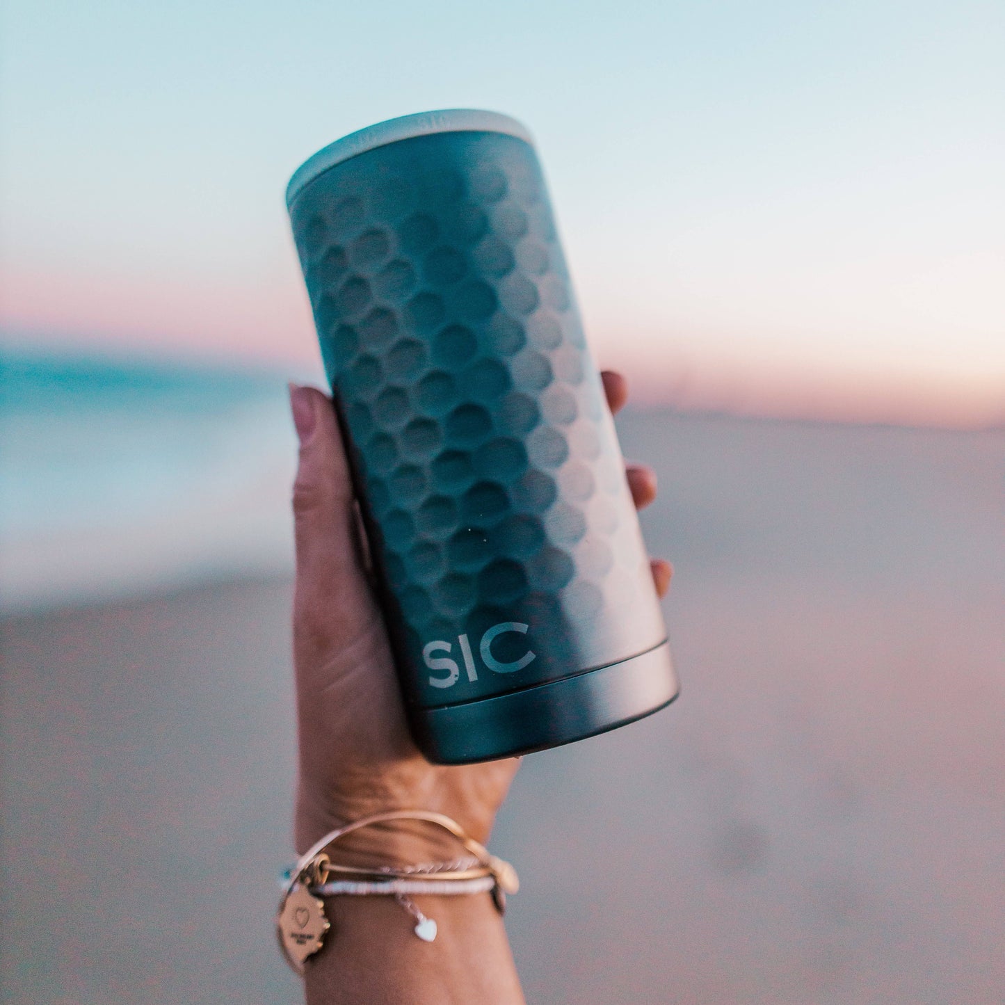 SIC Slim Can Cooler | Hammered Gunmetal