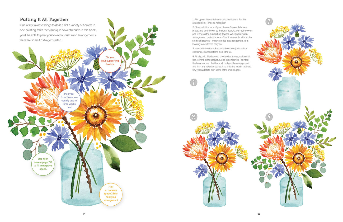 Watercolor the Easy Way Flowers