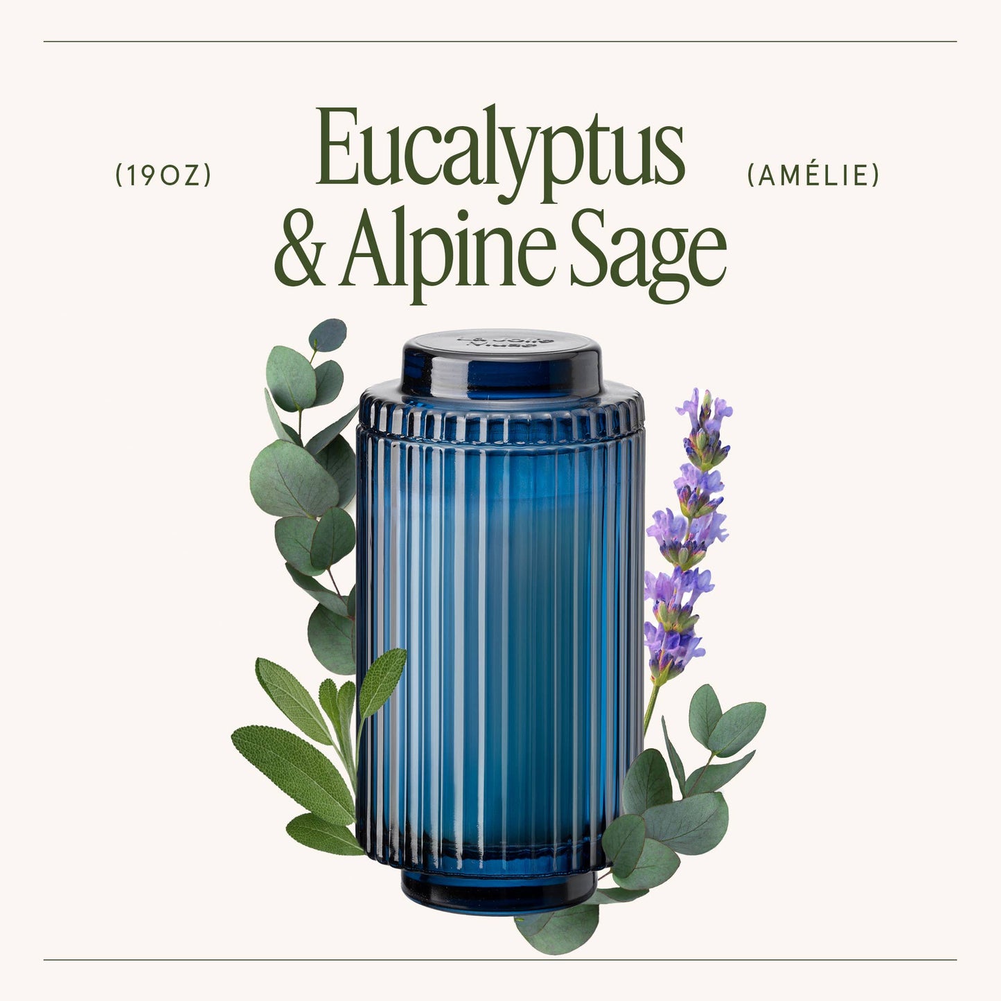 La Jolie Muse Eucalyptus & Alpine Sage - 19oz Candle