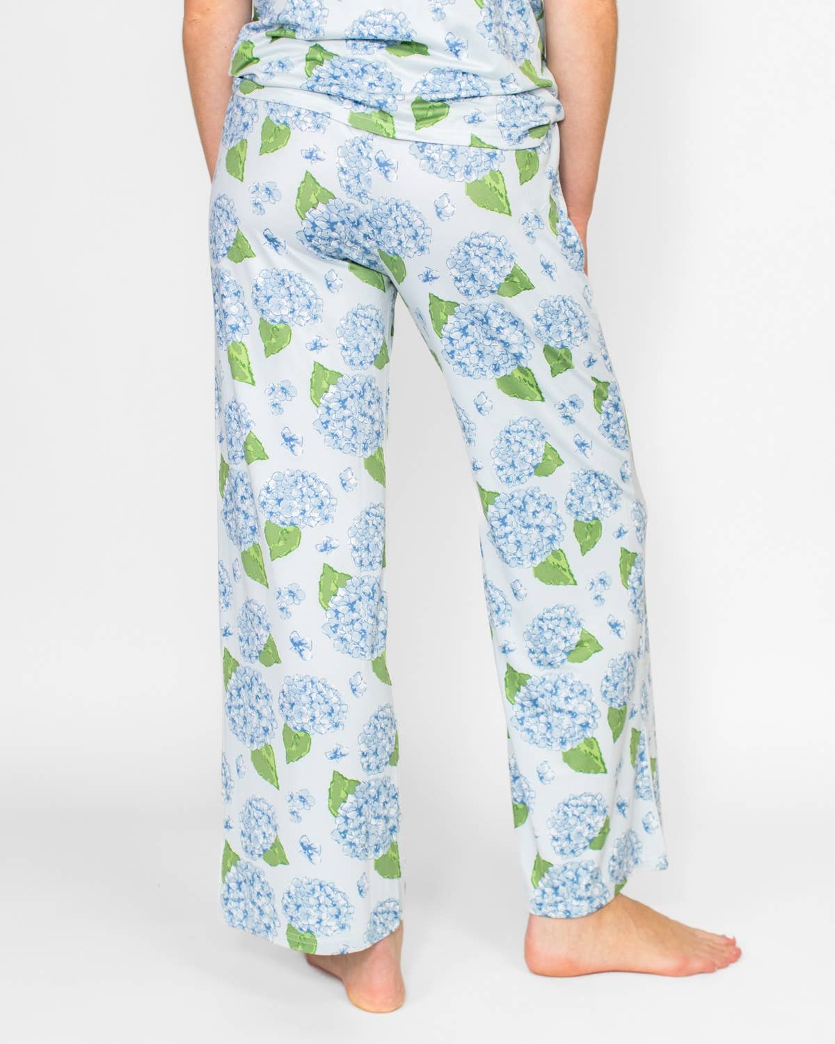 Hydrangea Sleep Pants   Illusion/Blue/Green  Size Small