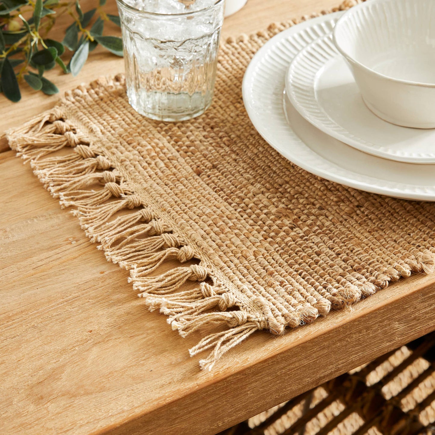 Rae Woven Fringe Placemat