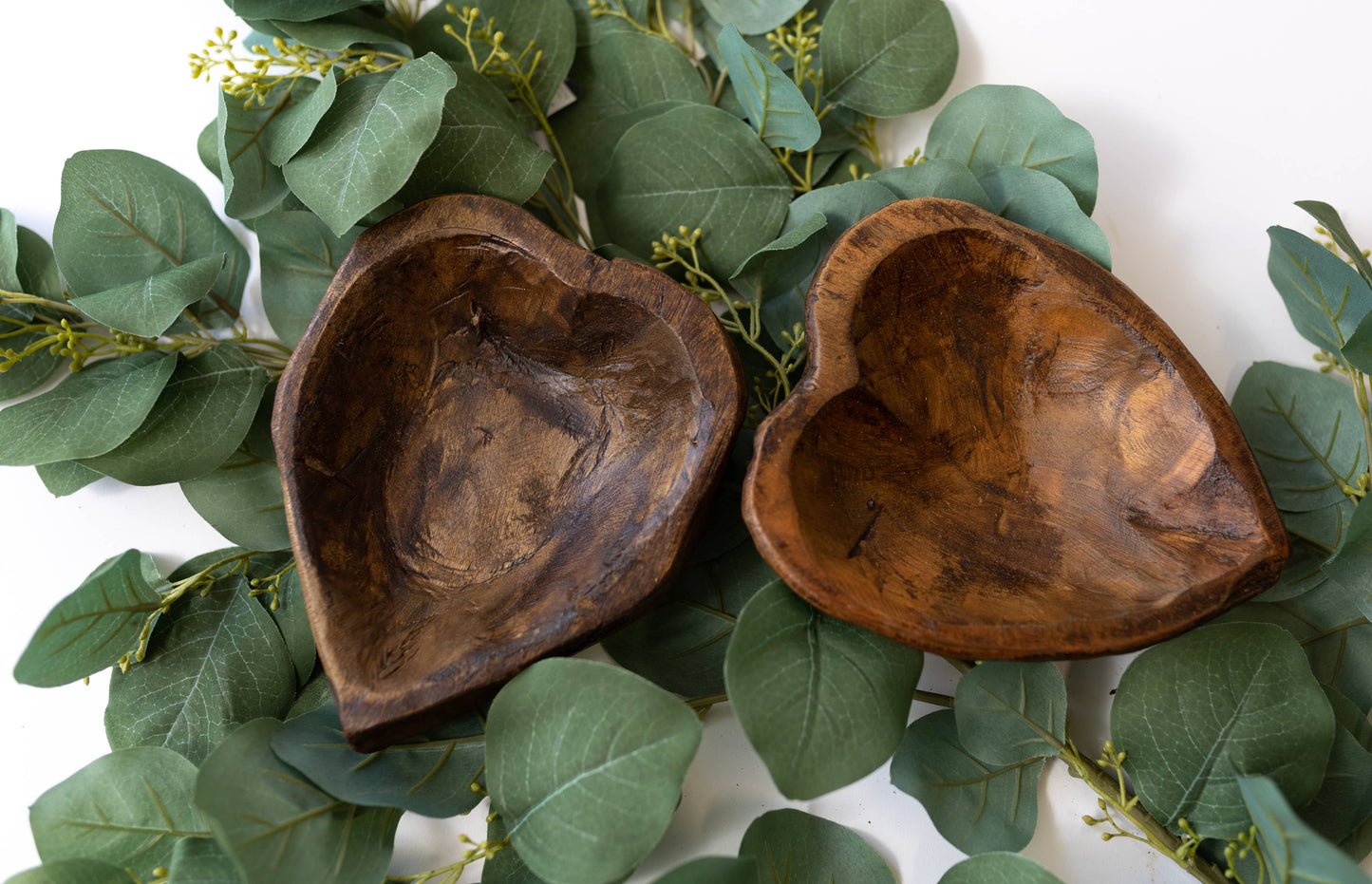 Sweet Heart Dough Bowl: 6.5x6x2.5 / Natural