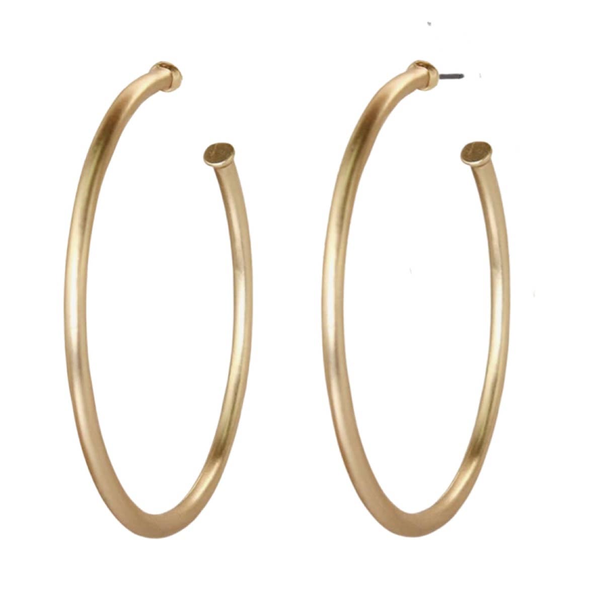 Skinny Everyday Gold Hoops | Classic Hoop Earrings