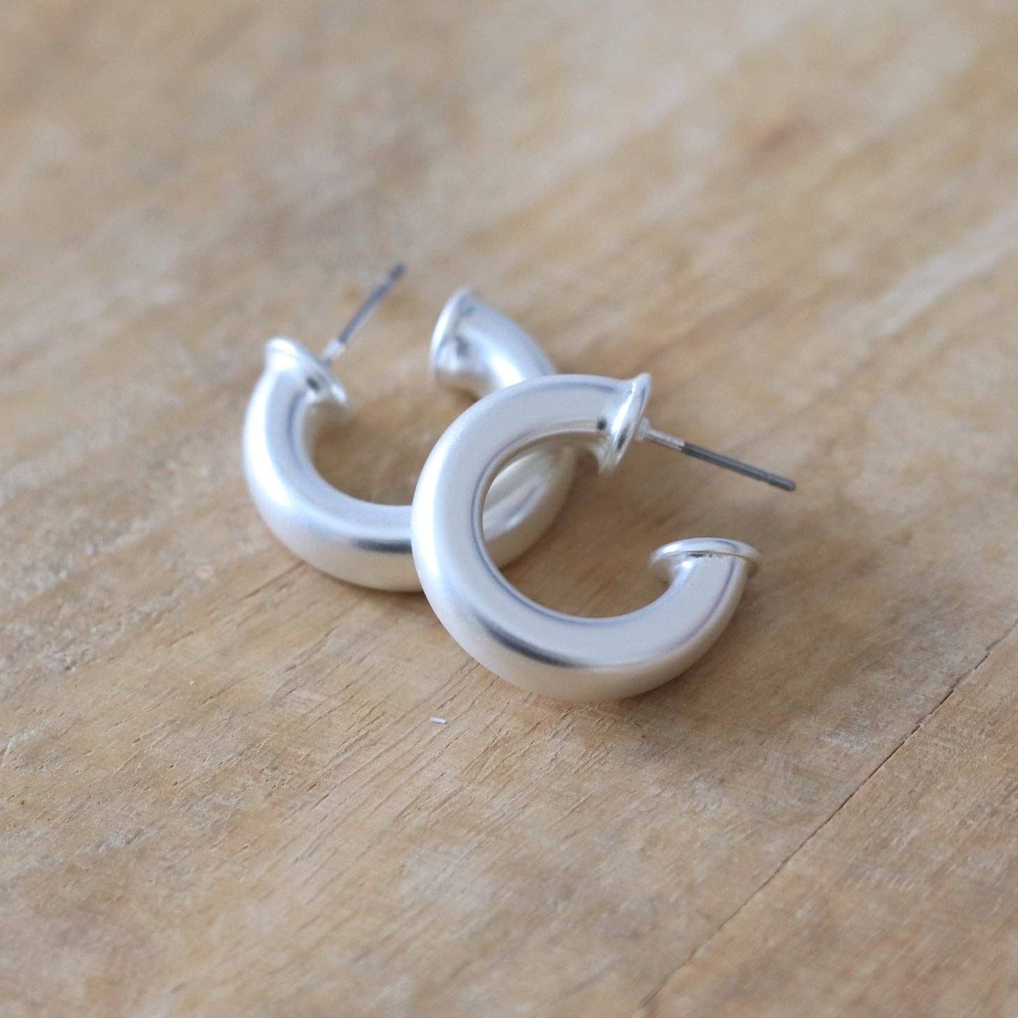Custom Everyday Mini Silver Hoop | Petite Hoop Earring