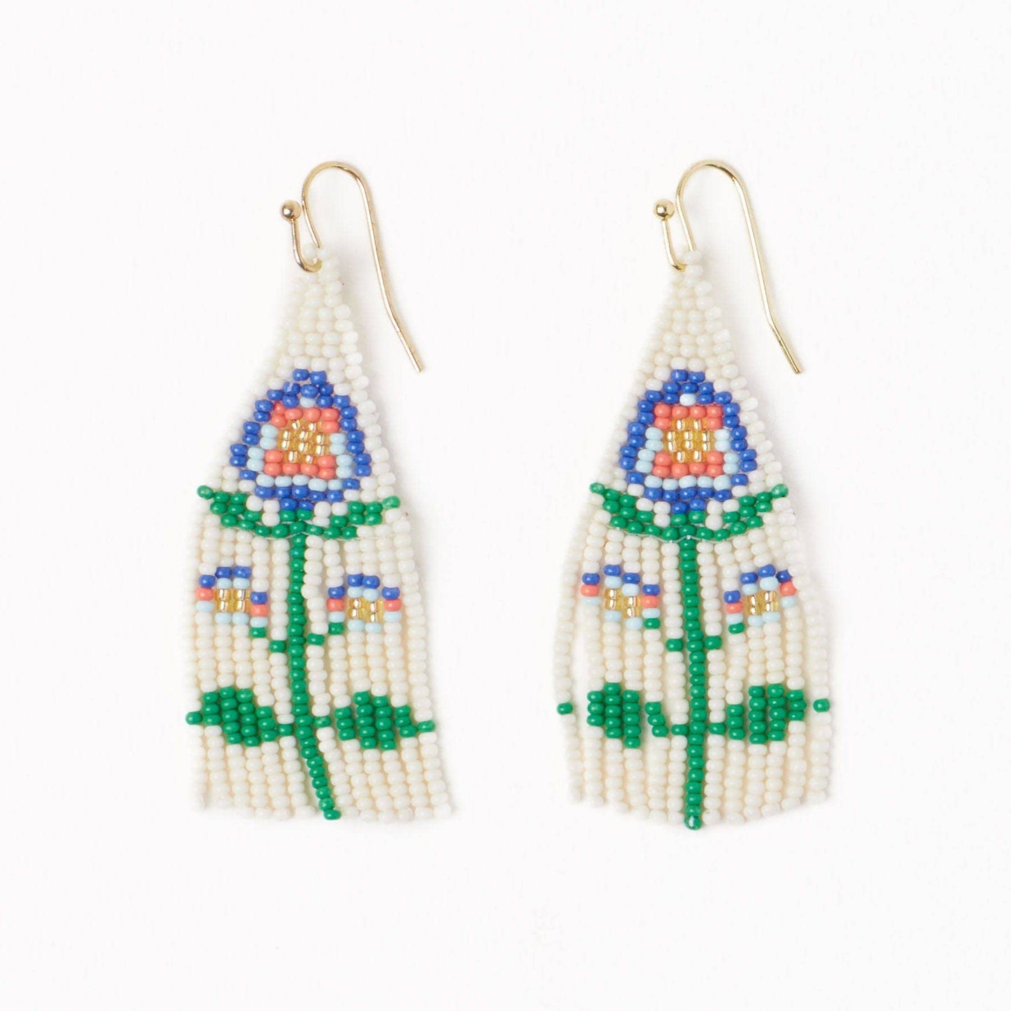 Audrey Small Seed Bead Single Poppy Flower Lapis Wholesale