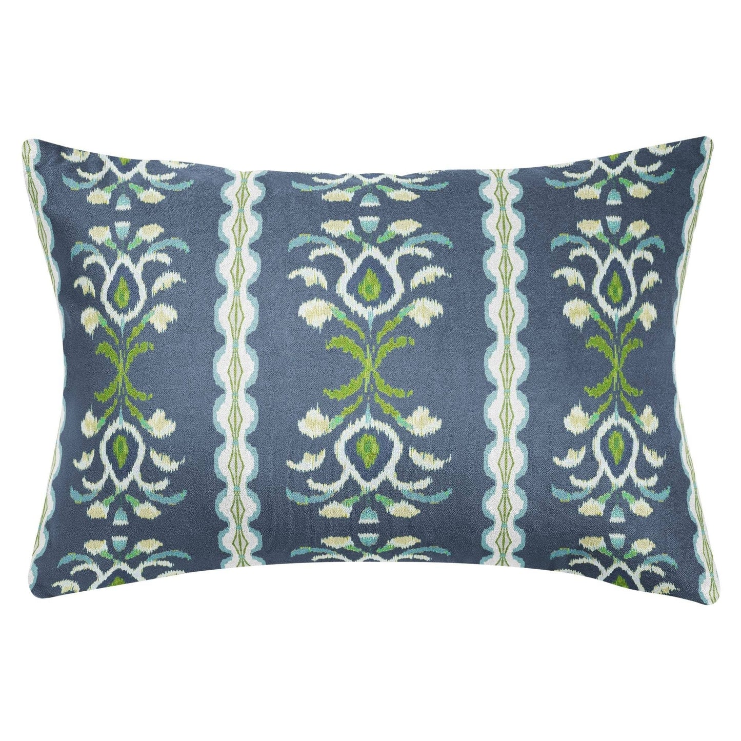 Rosemary Stripe Indigo Decorative Pillow: 22” x 22” Throw Pillow