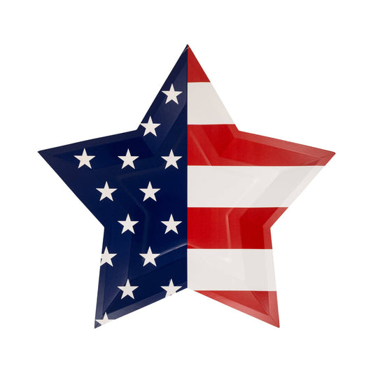 USA Star Shaped Plate (8 ct)