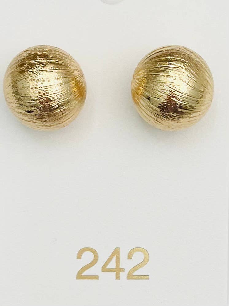 Big Ball Stud - Brushed Gold