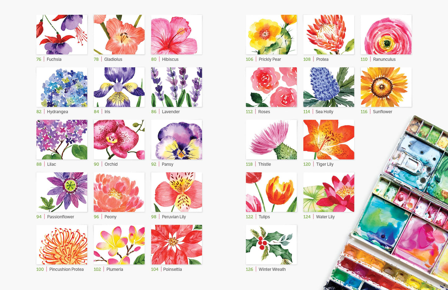 Watercolor the Easy Way Flowers