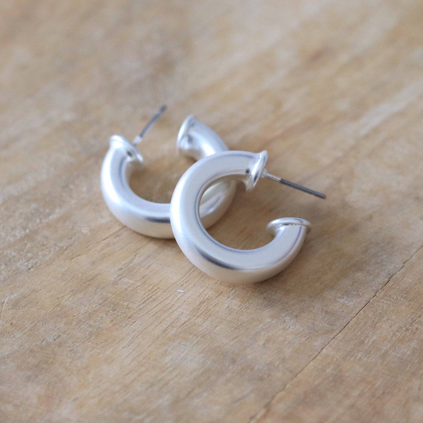 Custom Everyday Mini Silver Hoop | Petite Hoop Earring