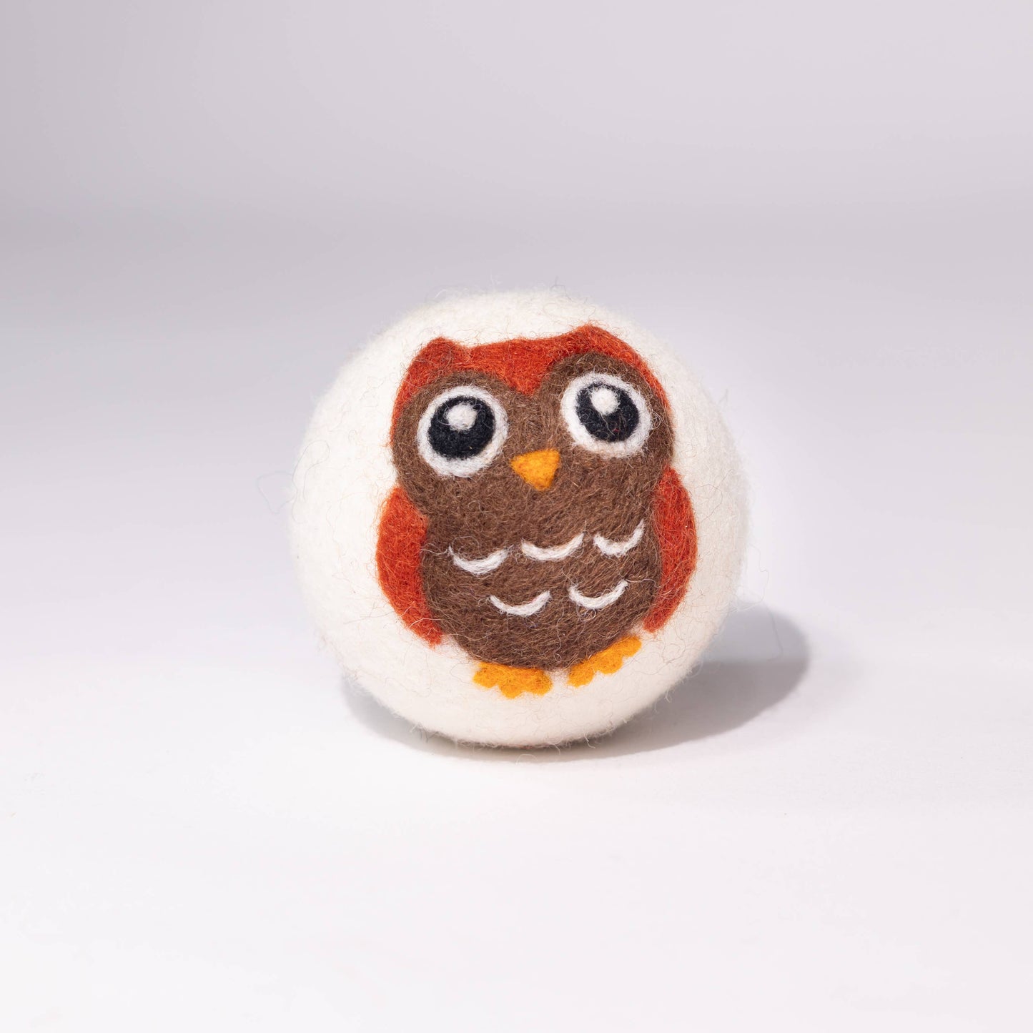 Owls: Eco Wool Dryer Balls Fair Trade : Brown Owl