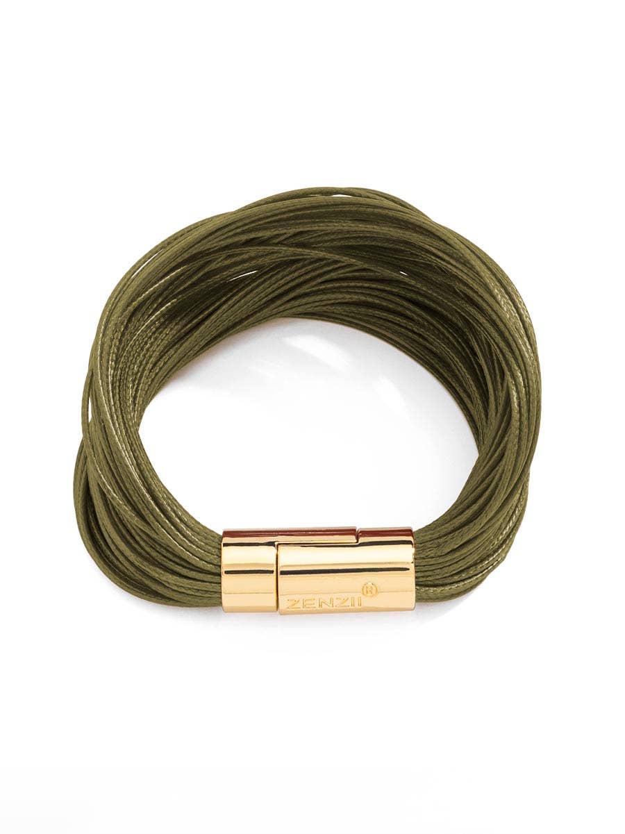 Layered Leather Rope Bracelet: BLK[D]