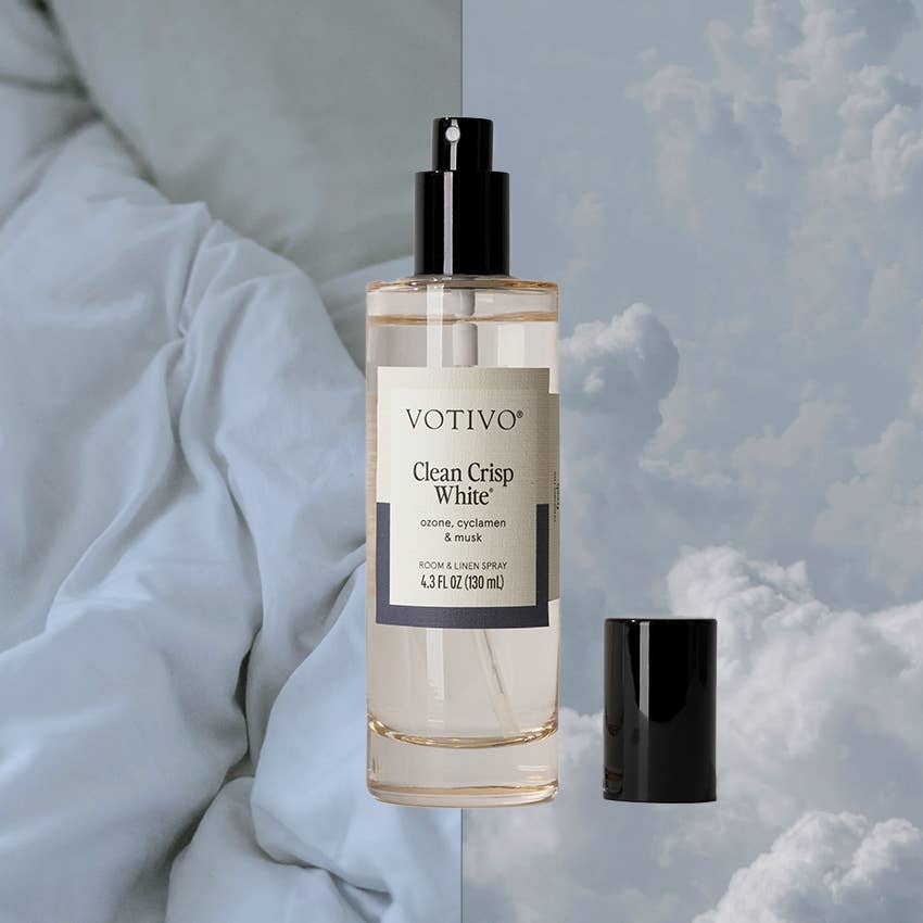 Votivo Clean Crisp White Room & Linen Spray