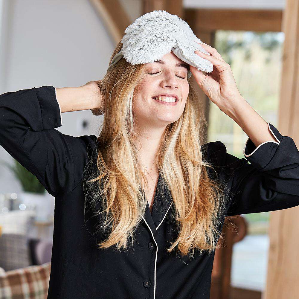 Warmies - Lavender Scented Plush - Gifts - Fall - Marshmallow Gray Warmies Eye Mask