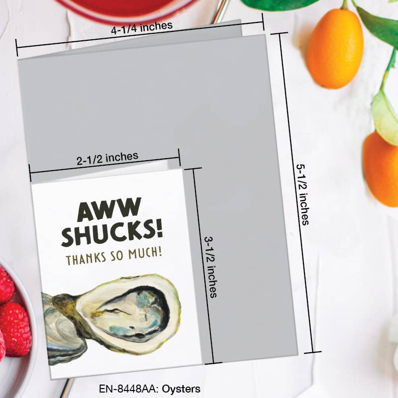 Oysters, Greeting Card (8448AA): A2 Card