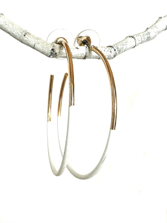 Colored hoops-White/gold