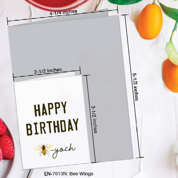 Bee Wings, Greeting Card (7613N): A2 Card