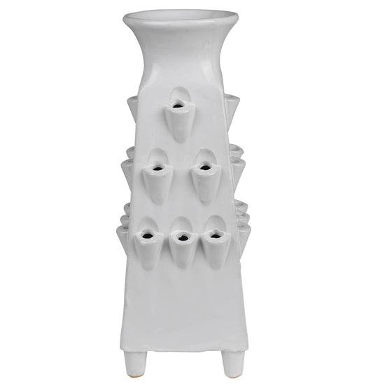 White Aptos Tulipierre Vase