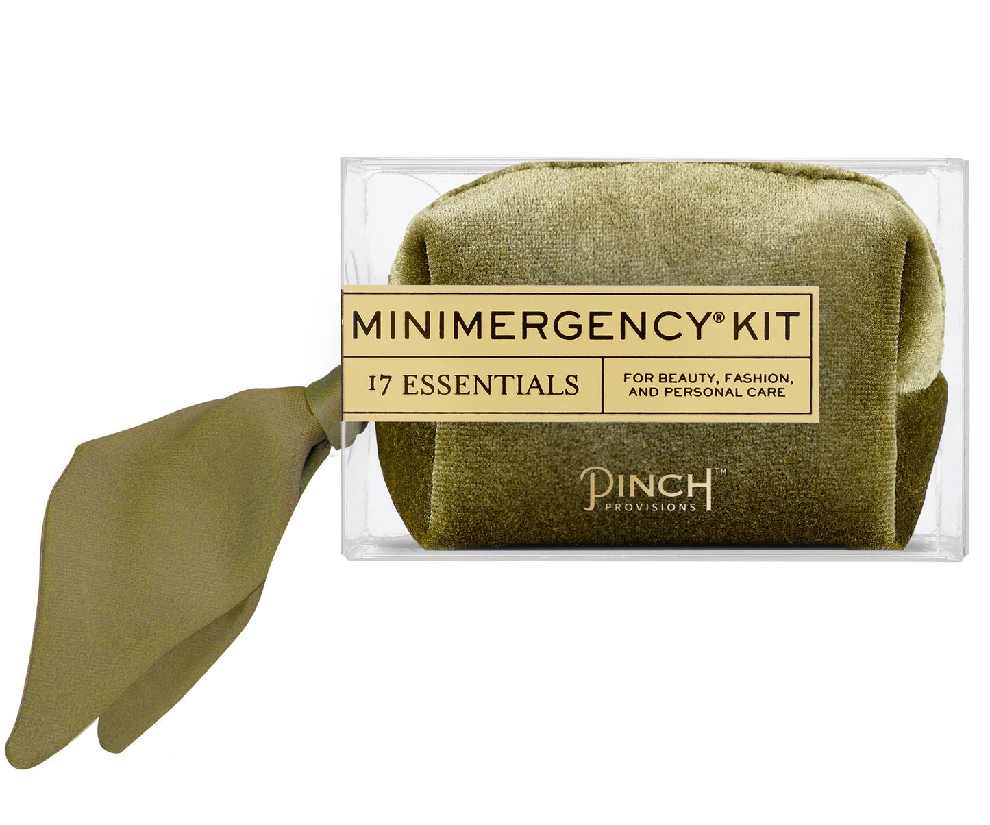 Velvet Scarf Minimergency Kit: Sage