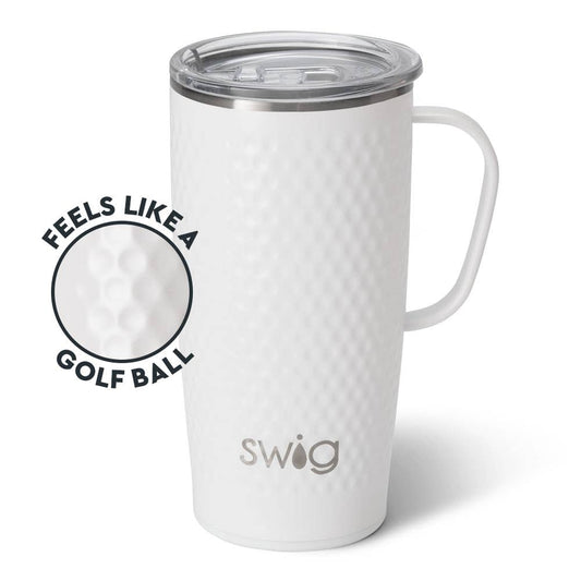 Swig - White Golf Ball Travel Mug (22oz)
