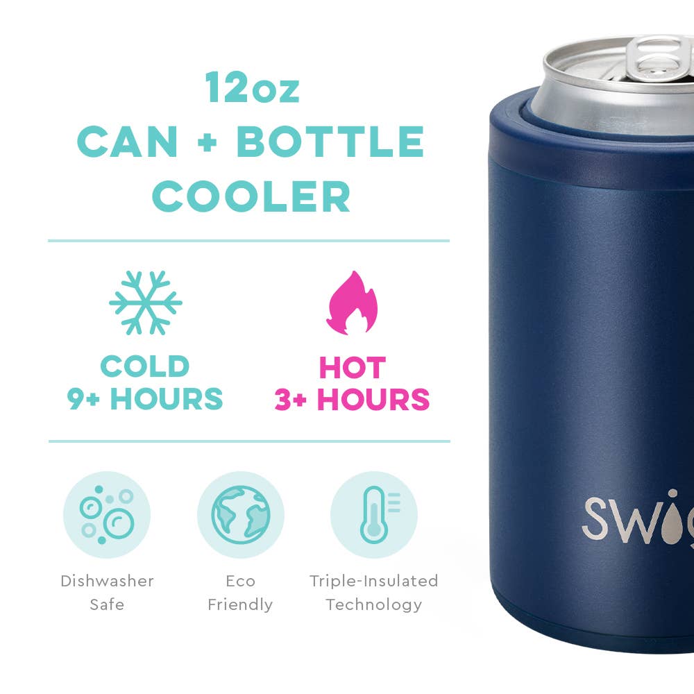 Swig - Navy Can + Bottle Cooler (12oz)