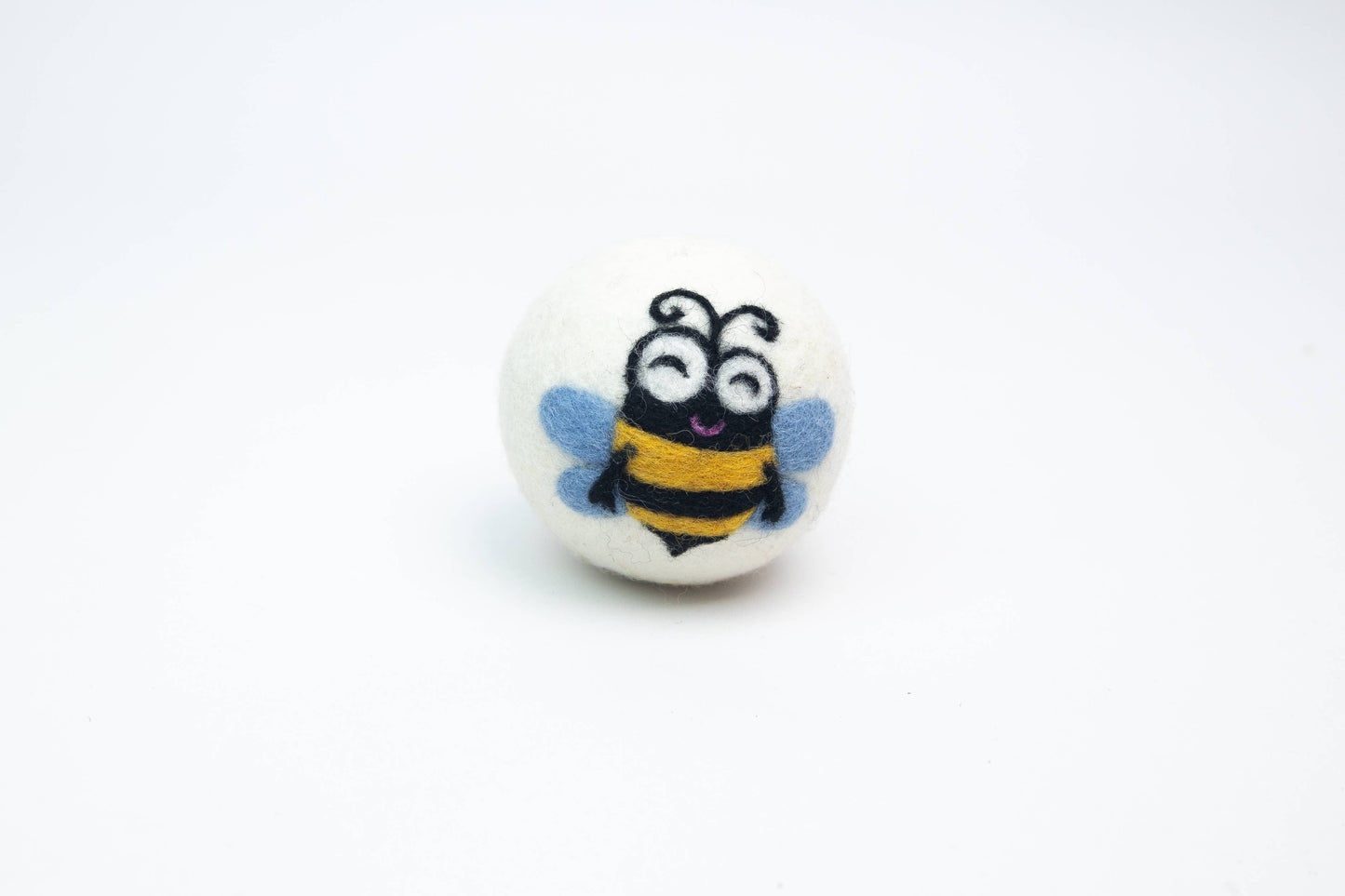 Bees: Eco Wool Dryer Balls Fair Trade: Happy Bee