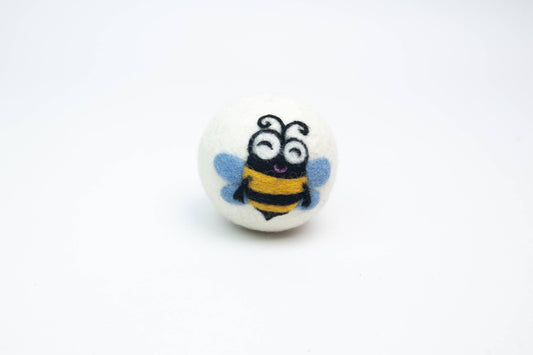 Bees: Eco Wool Dryer Balls Fair Trade: Happy Bee