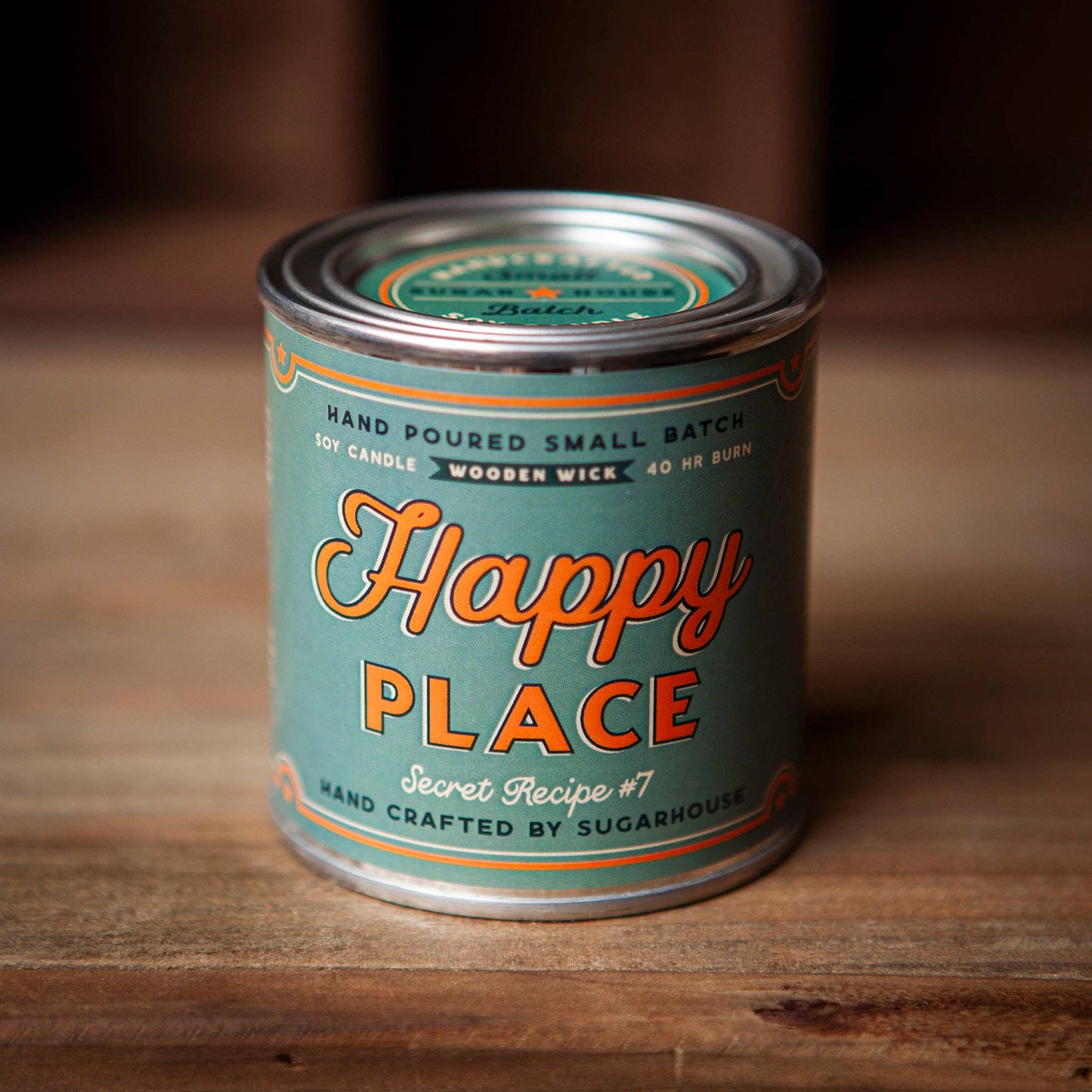 FUN-Happy Place Soy Candle with Wooden Wick