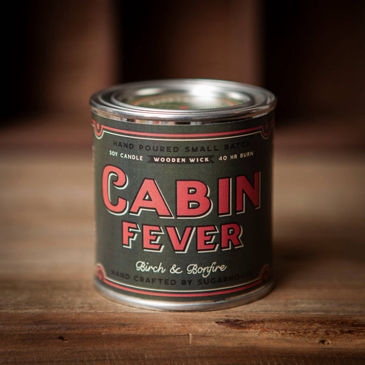 FUN-Cabin Fever Soy Candle with Wooden Wick