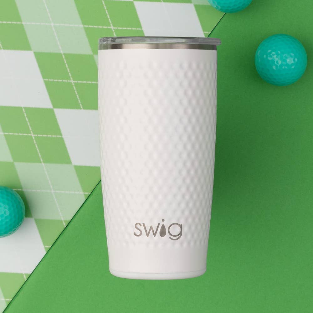 Swig - White Golf Ball Tumbler (22oz)