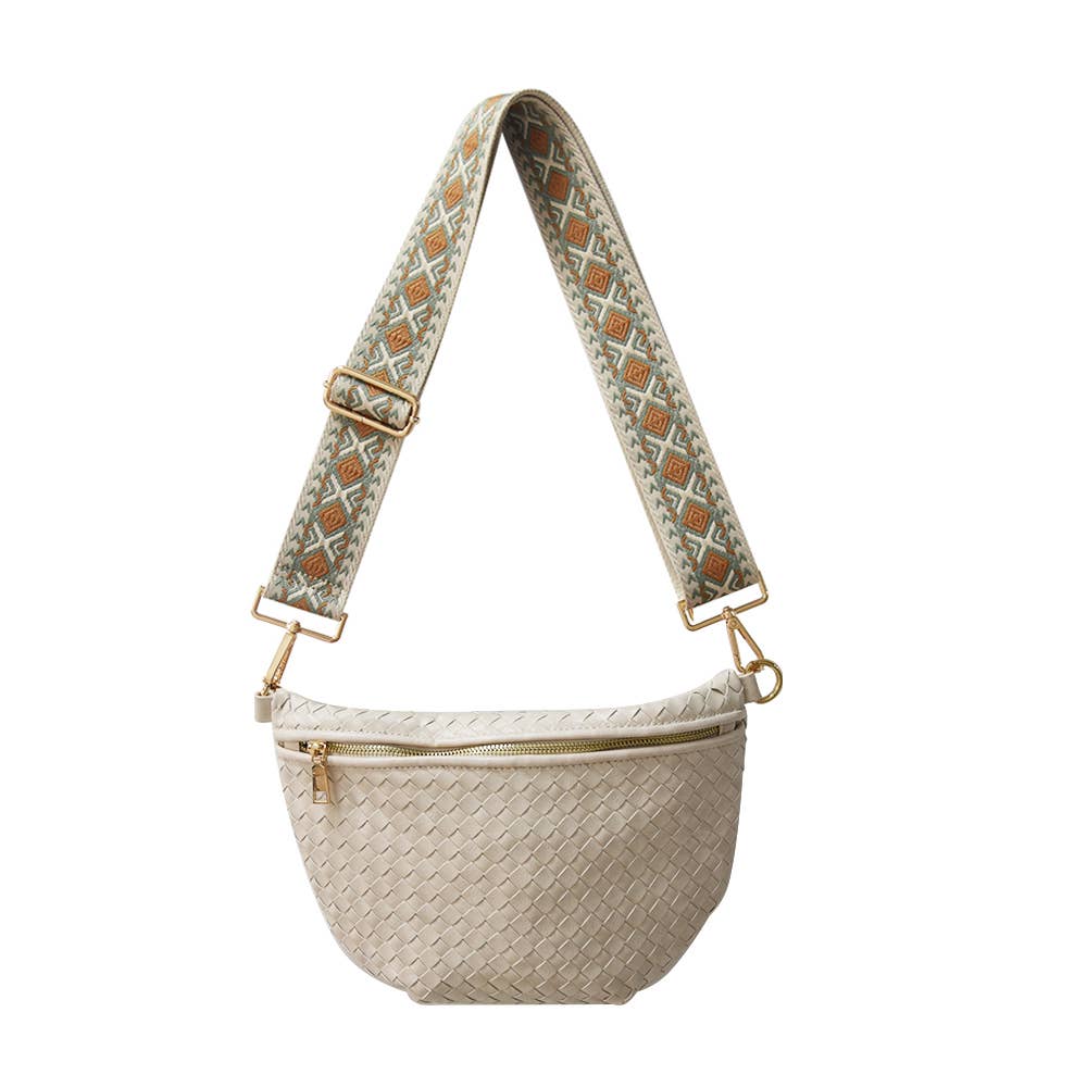 The Fiona | Woven Bum Bag | Brown