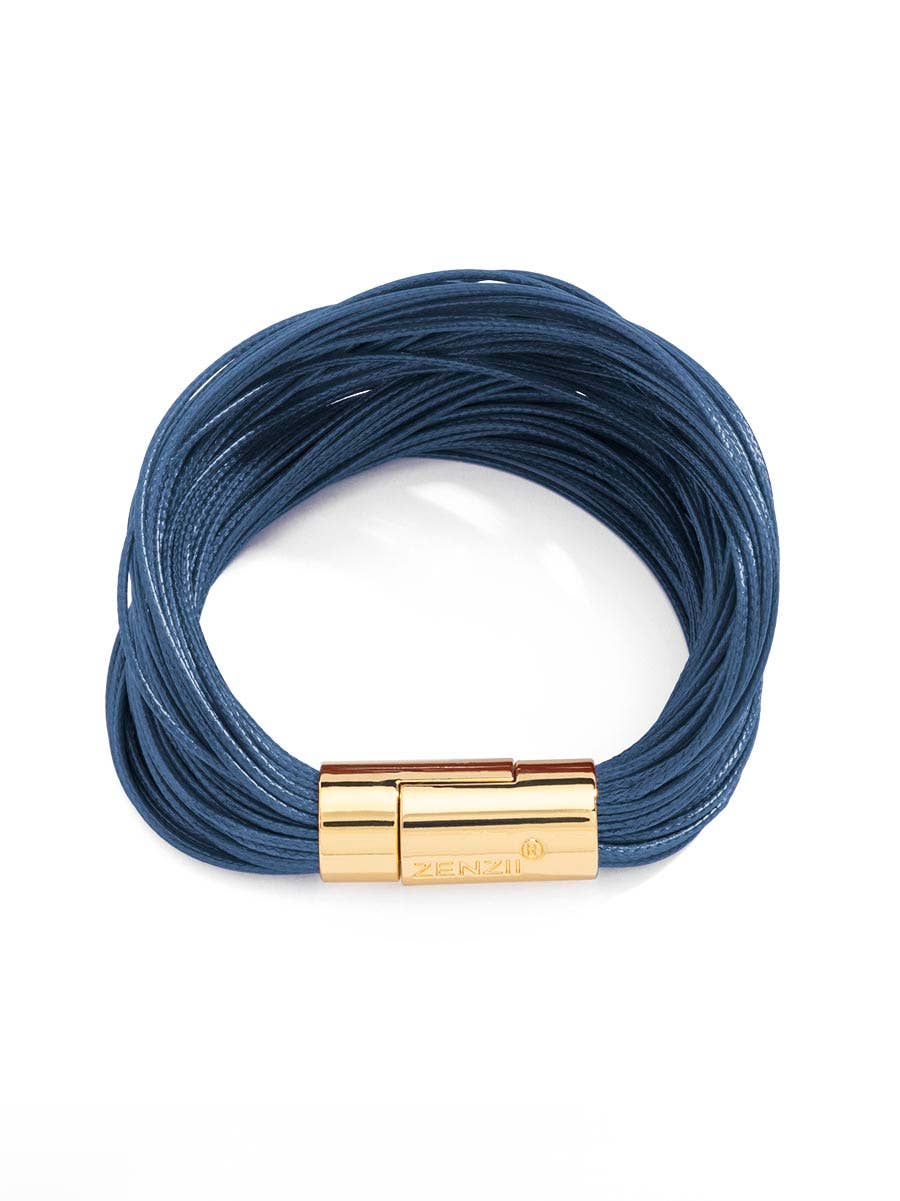 Layered Leather Rope Bracelet: BLK[D]