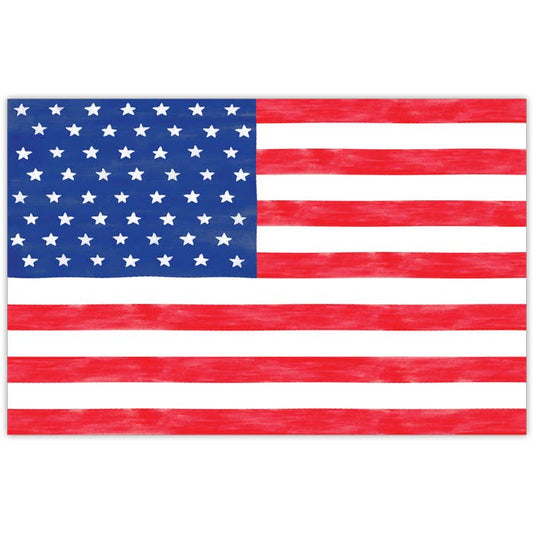 Handpainted Patriotic American Flag Placemat