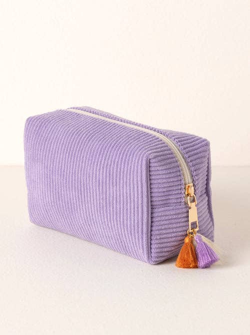 ROUX BOXY ZIP POUCH: Rust