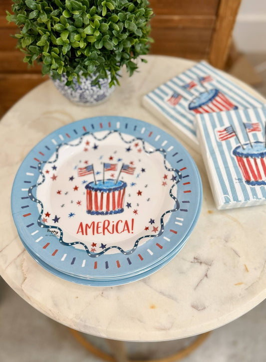 Celebrate America Melamine Plate-Each