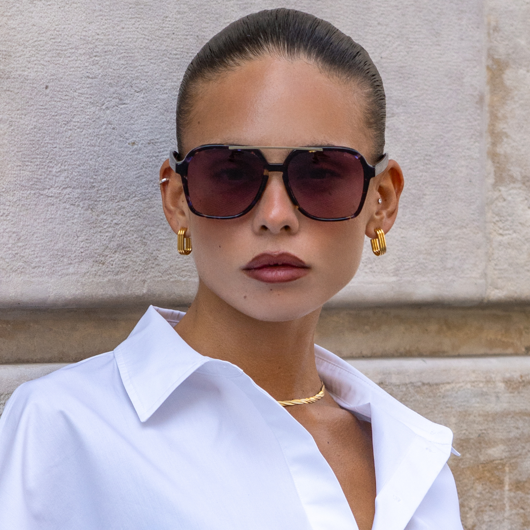 Freyrs Spencer Unisex Aviator Sunglasses : Lavender
