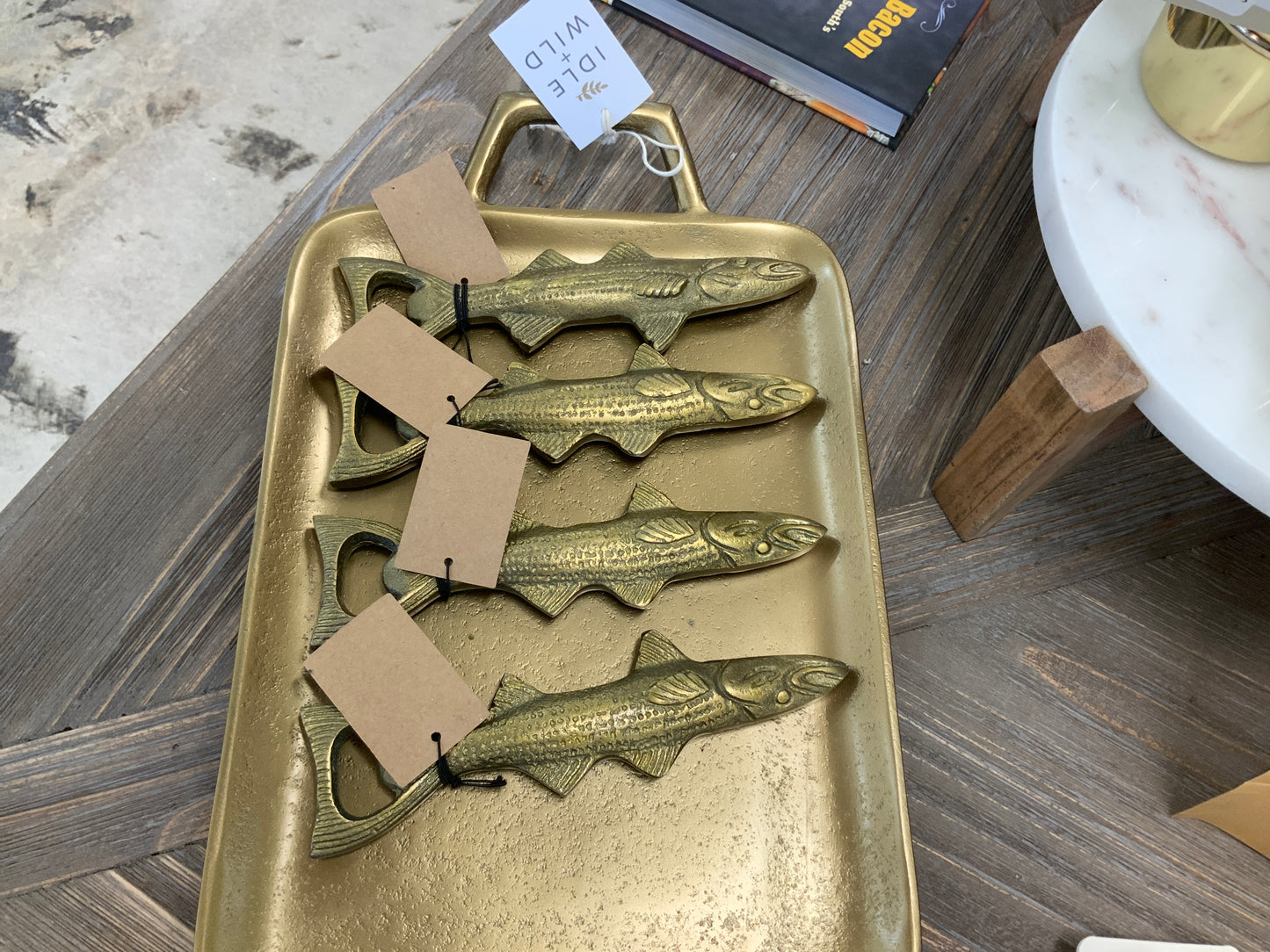 Fish shaped Bottle Opener- brass