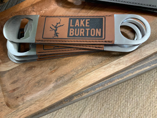 Lake Burton Leatherette Bottle Opener