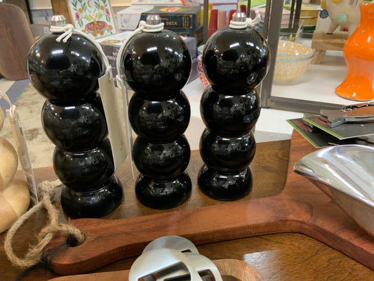 Rubberwood Pepper Mill Black